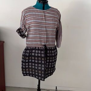 Ace & Jig Dress - tie waist - size large